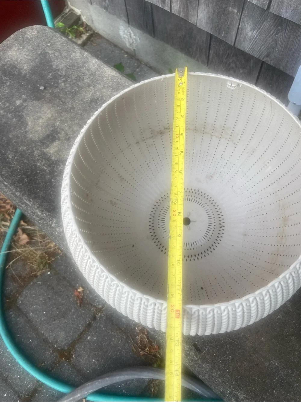 Cream Knit-Texture Decorative Planter Pot - Unbranded